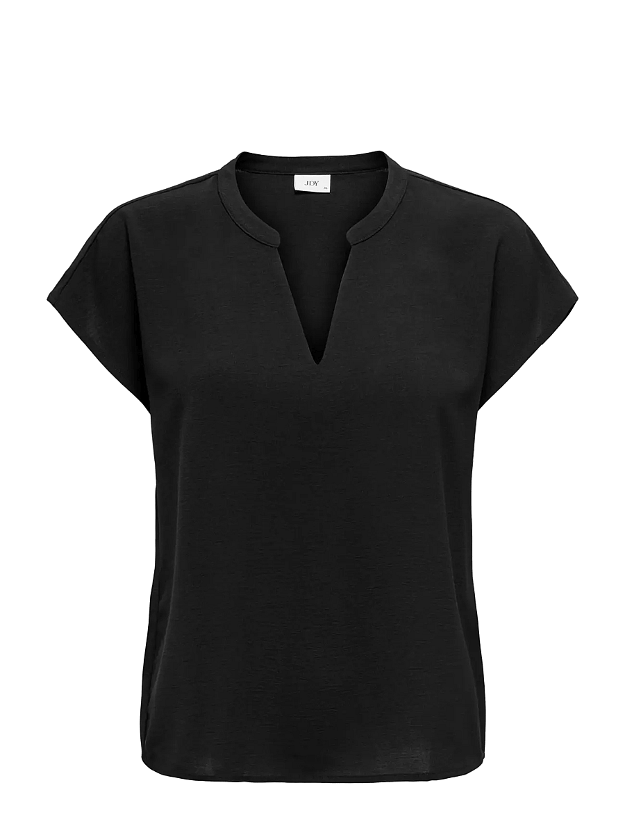JDY - JDYLION LIFE S/S TOP WVN NOOS - t-shirts - black - 1