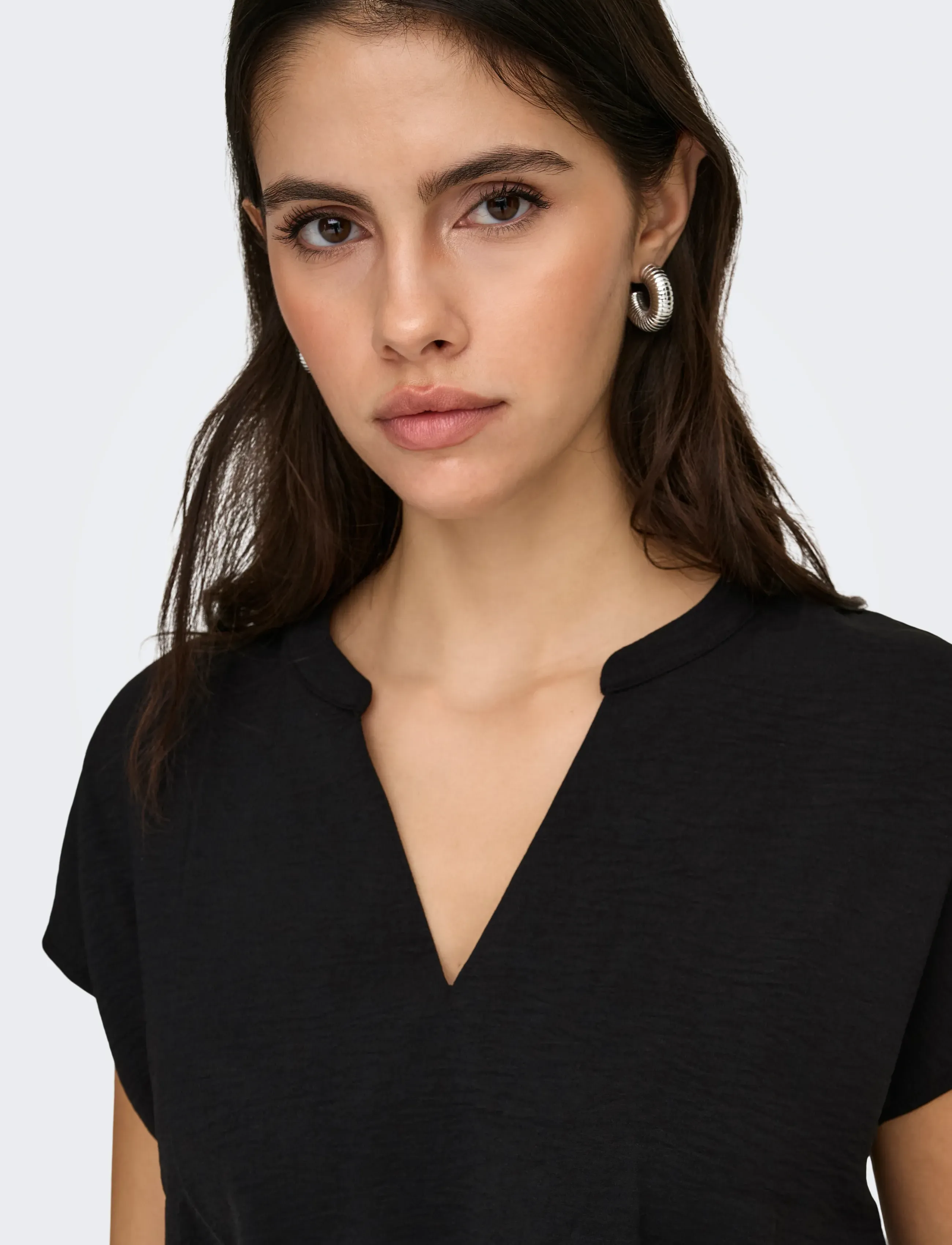 JDY - JDYLION LIFE S/S TOP WVN NOOS - t-shirts - black - 5
