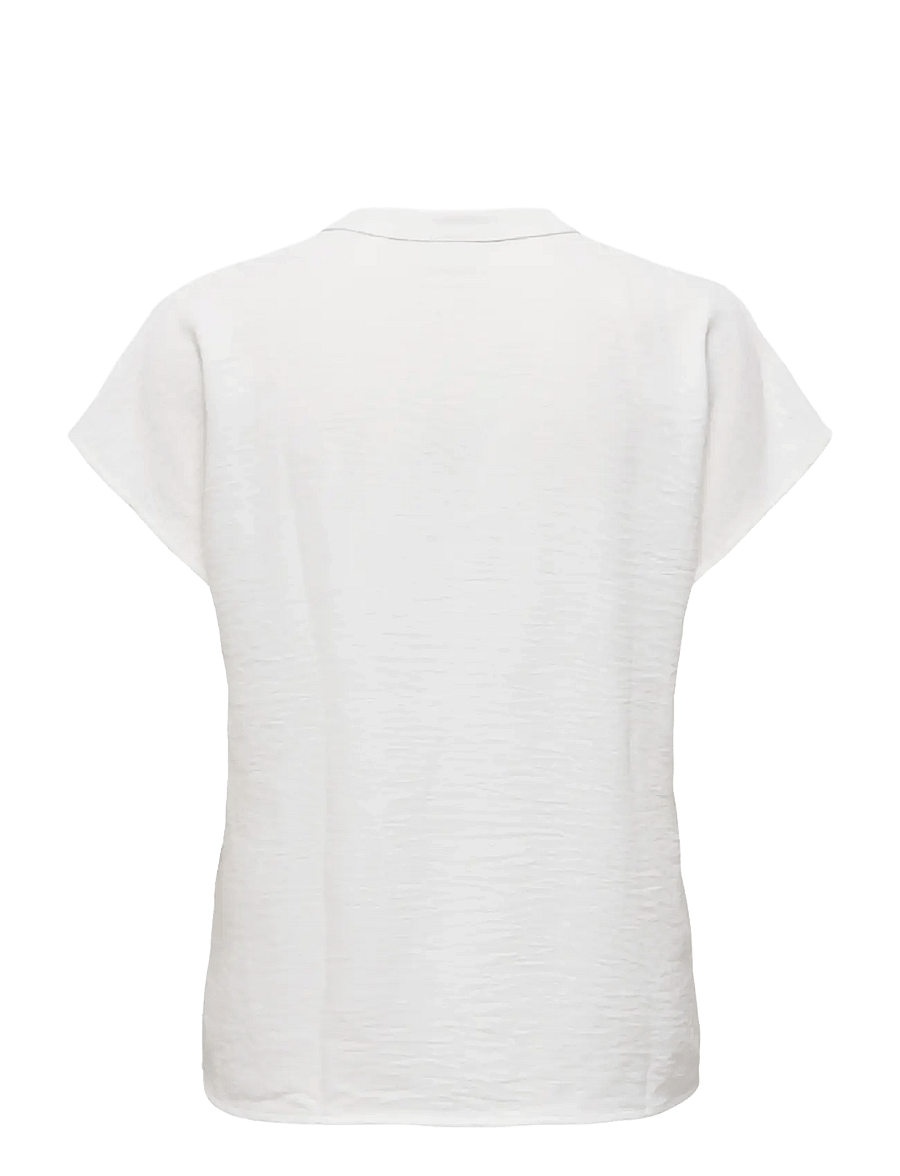 JDY - JDYLION LIFE S/S TOP WVN NOOS - t-särgid - cloud dancer - 2