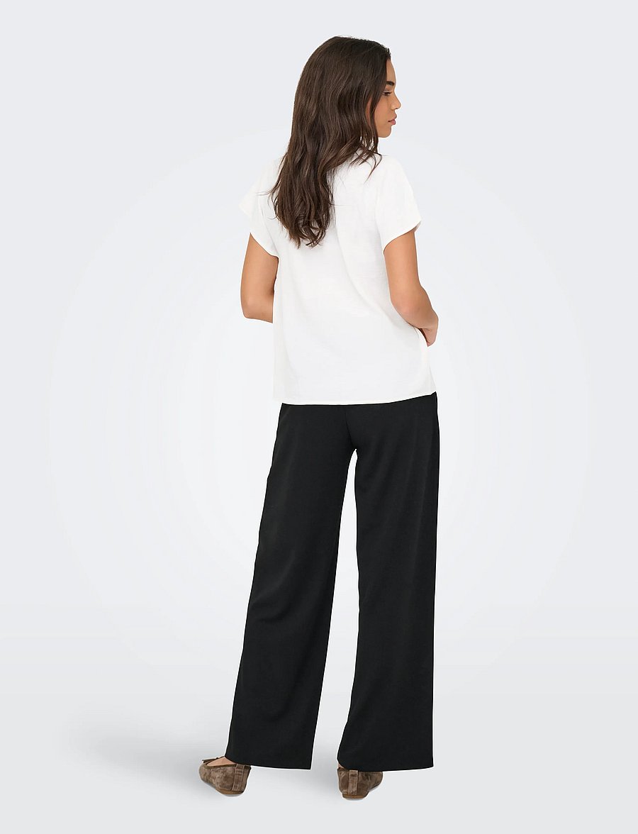JDY - JDYLION LIFE S/S TOP WVN NOOS - t-särgid - cloud dancer - 3