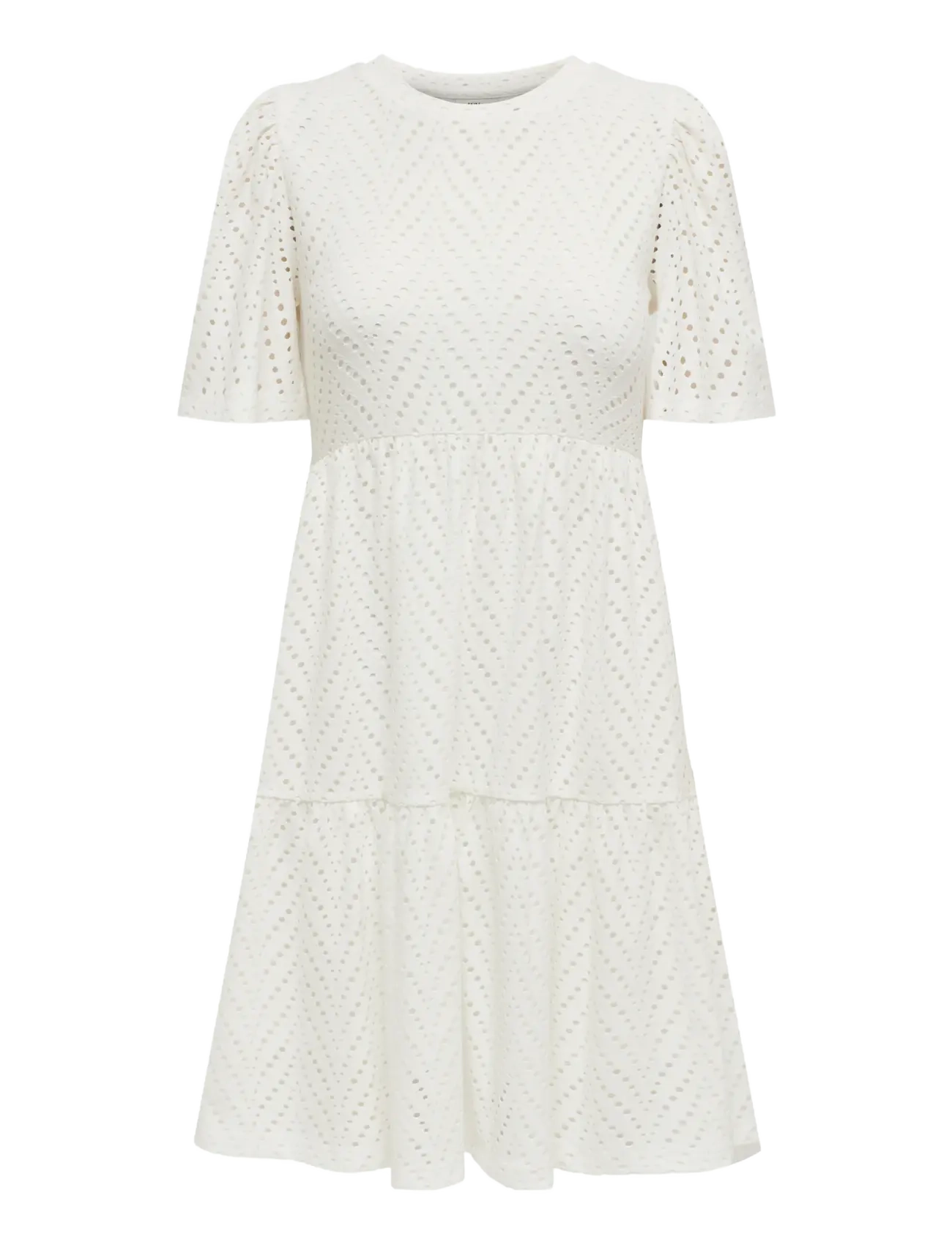 JDY JDYCARLA CATHINKA S/S DRESS JRS NOOS - Kjoler - CLOUD DANCER / white