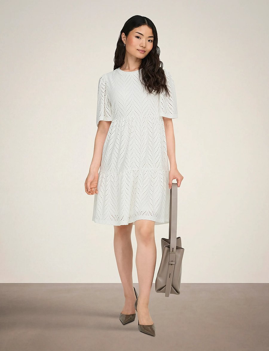 JDY - JDYCARLA CATHINKA S/S DRESS JRS NOOS - konfirmatsioon - cloud dancer - 4