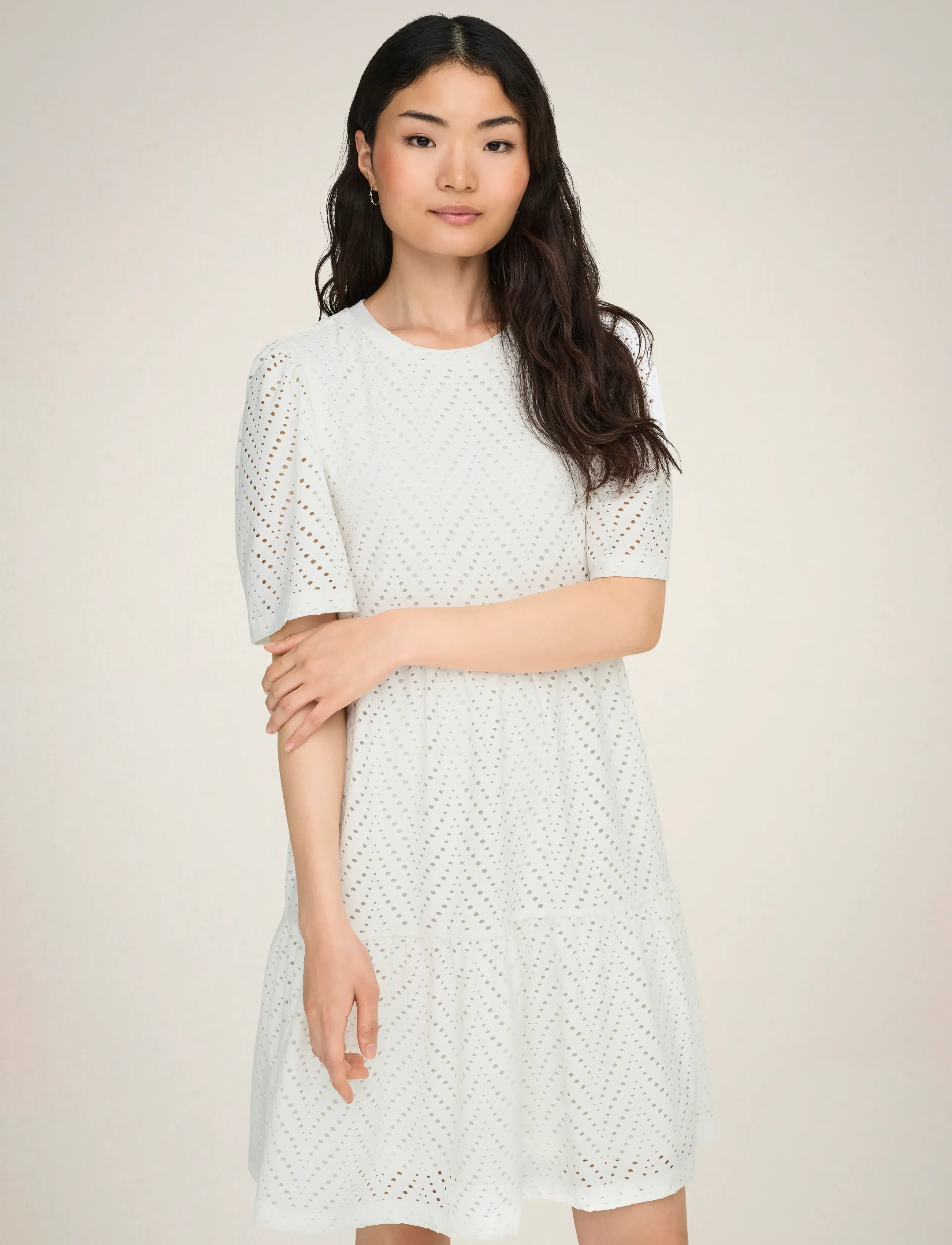 JDY - JDYCARLA CATHINKA S/S DRESS JRS NOOS - konfirmation - cloud dancer - 5
