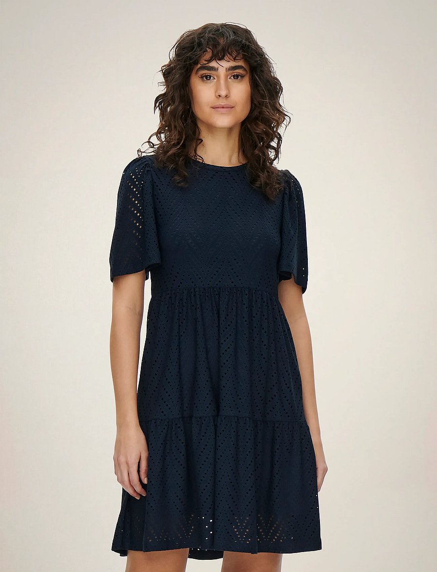 JDY - JDYCARLA CATHINKA S/S DRESS JRS NOOS - konfirmationstøj - sky captain - 0