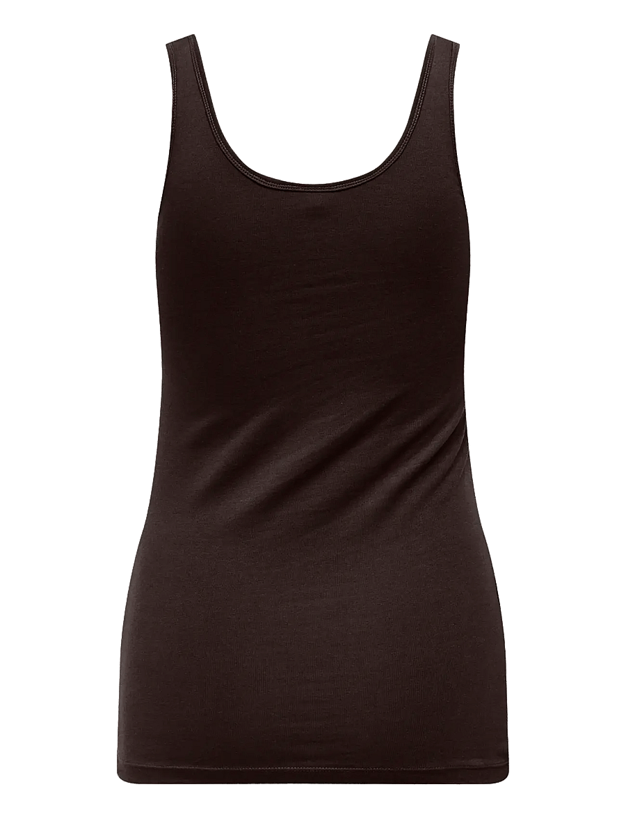 JDY - JDYAVA S/L TANK TOP 180 JRS NOOS - Ärmellose tops - black coffee - 2