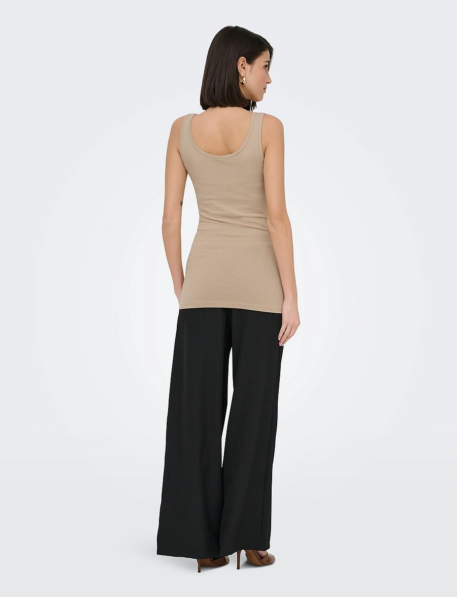 JDY - JDYAVA S/L TANK TOP 180 JRS NOOS - linnen - humus - 3