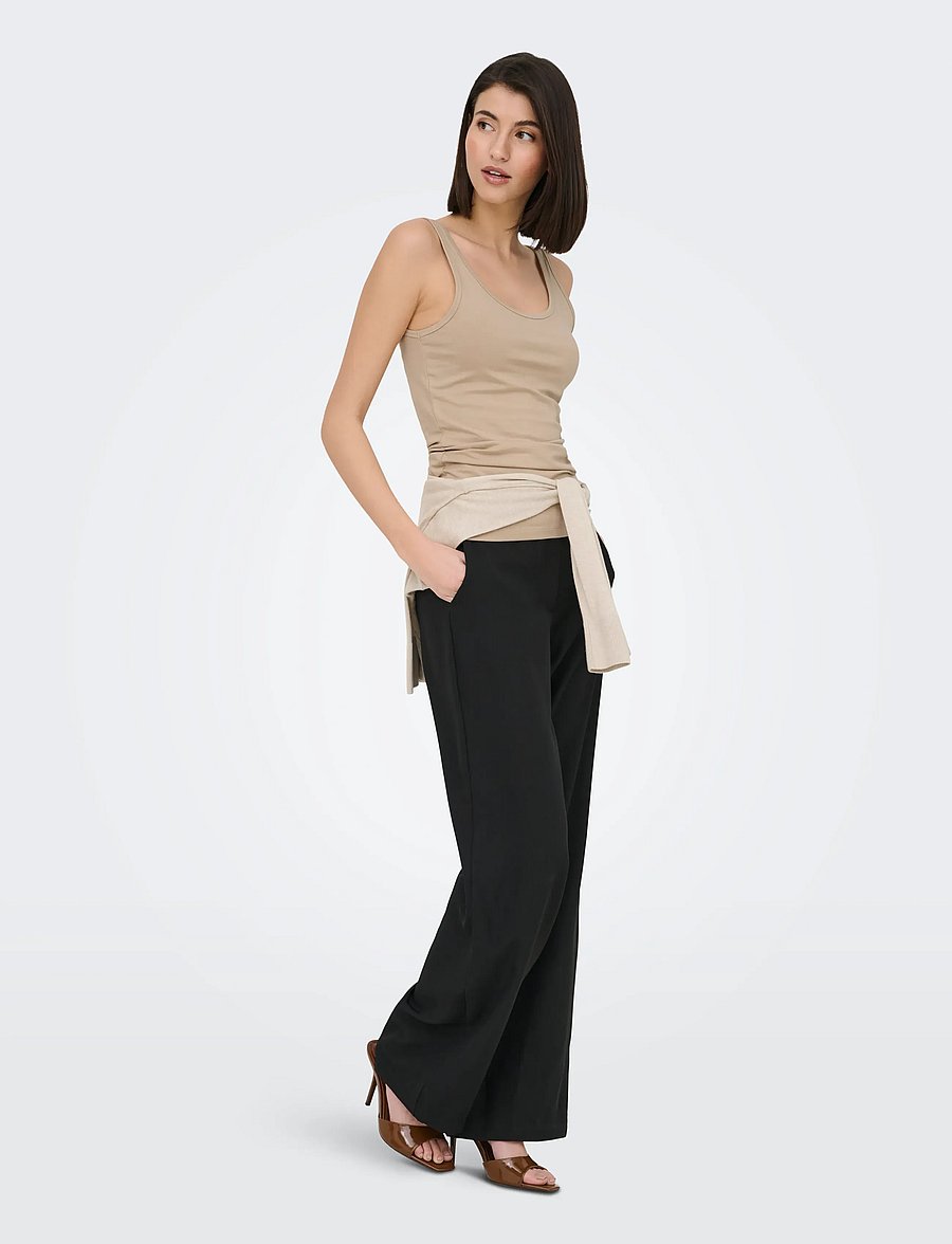 JDY - JDYAVA S/L TANK TOP 180 JRS NOOS - linnen - humus - 4