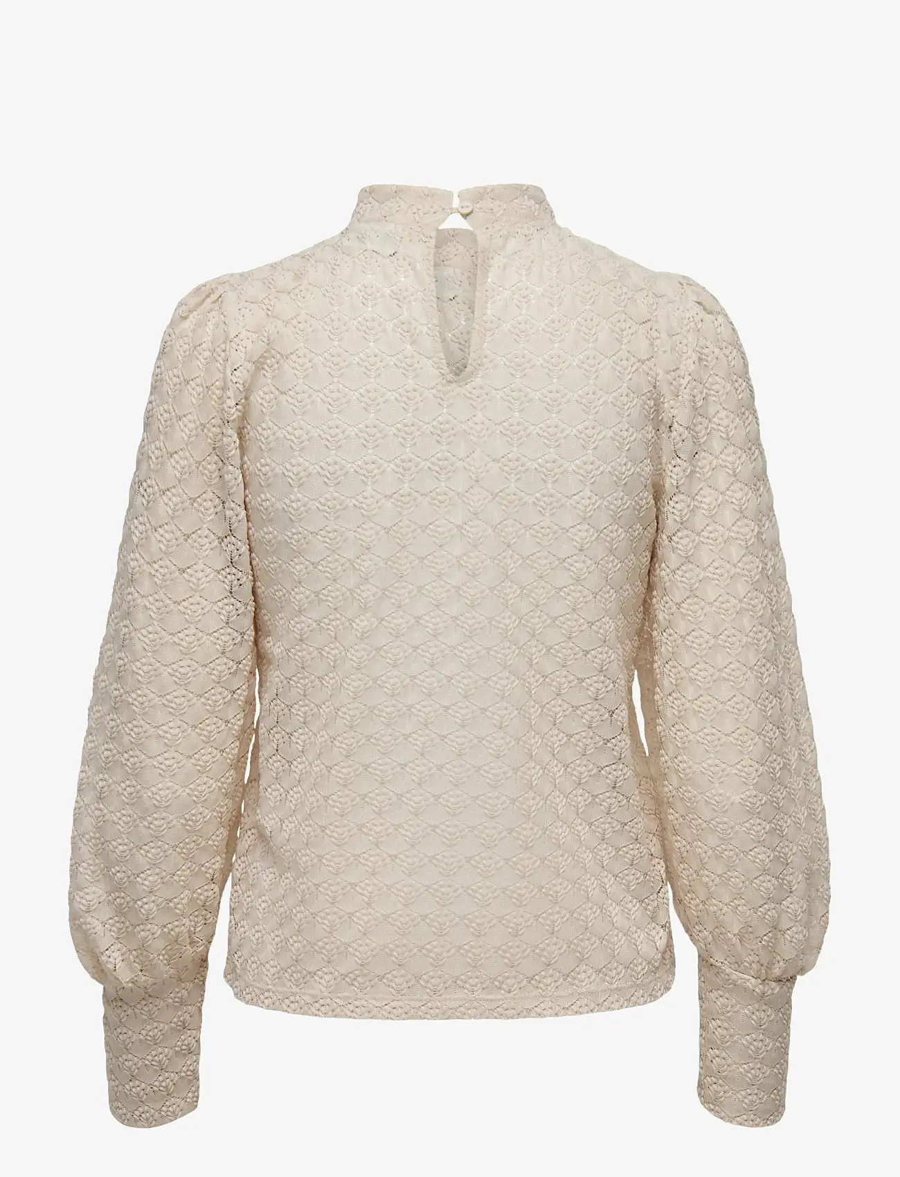 JDY - JDYAVERY L/S LACE TOP JRS NOOS - langärmlige blusen - sandshell - 2