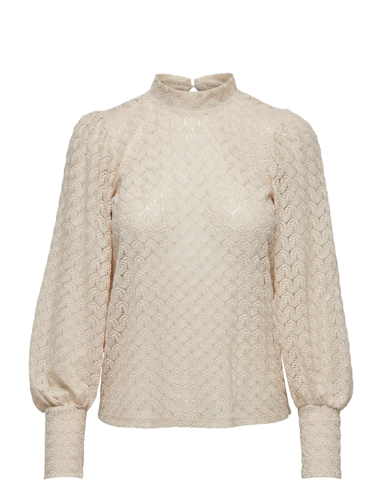JDY - JDYAVERY L/S LACE TOP JRS NOOS - langermede bluser - sandshell - 1