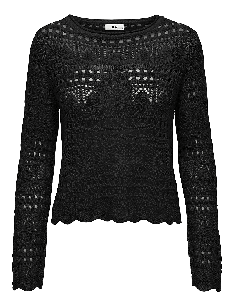 JDY - JDYSUN LAY L/S BOATNECK PULLOV. KNT NOOS - pullover - black - 1