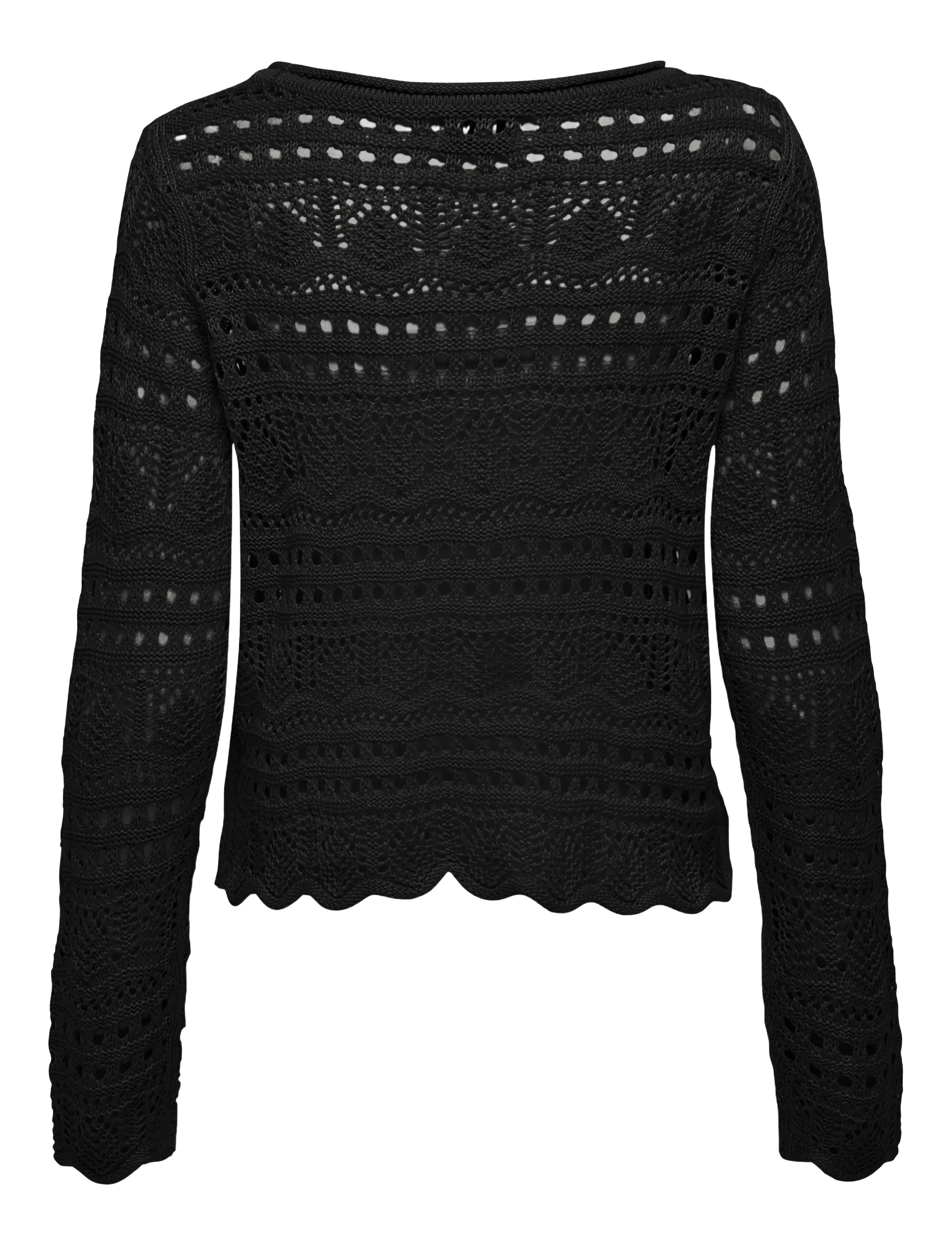 JDY - JDYSUN LAY L/S BOATNECK PULLOV. KNT NOOS - peysur - black - 2