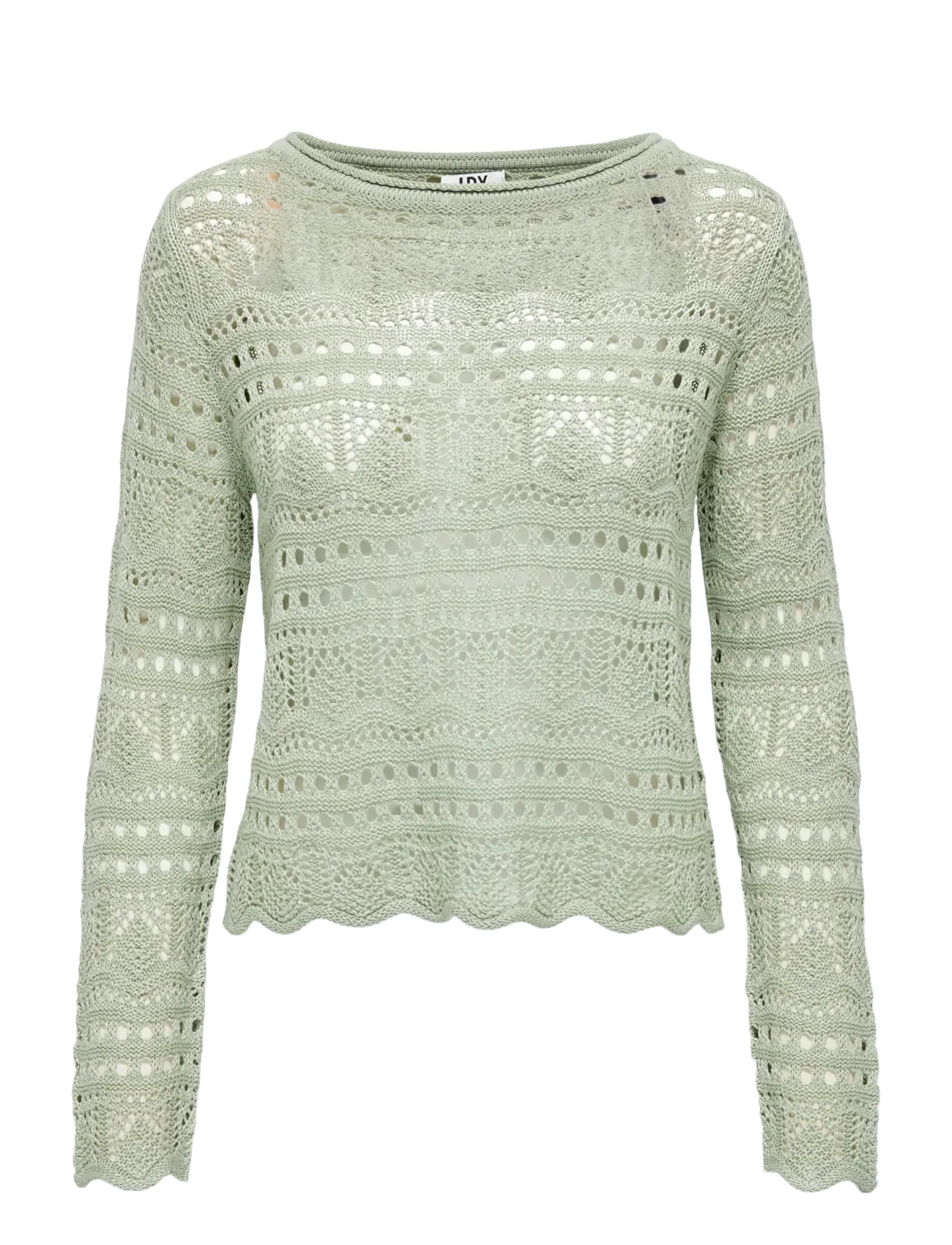 JDY JDYSUN LAY L/S BOATNECK PULLOV. KNT NOOS - Riided - DESERT SAGE / green