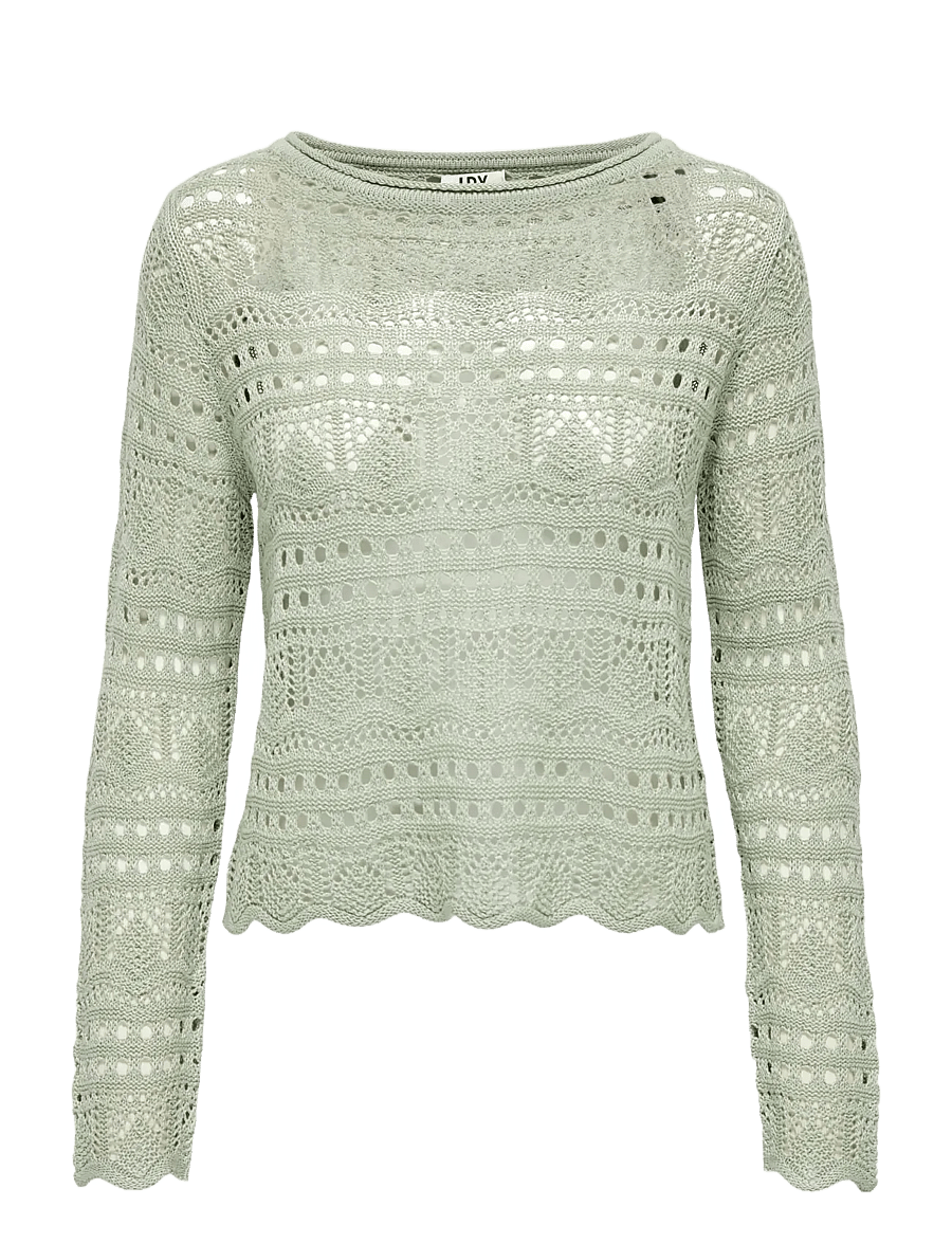 JDY - JDYSUN LAY L/S BOATNECK PULLOV. KNT NOOS - sviitrid - desert sage - 1