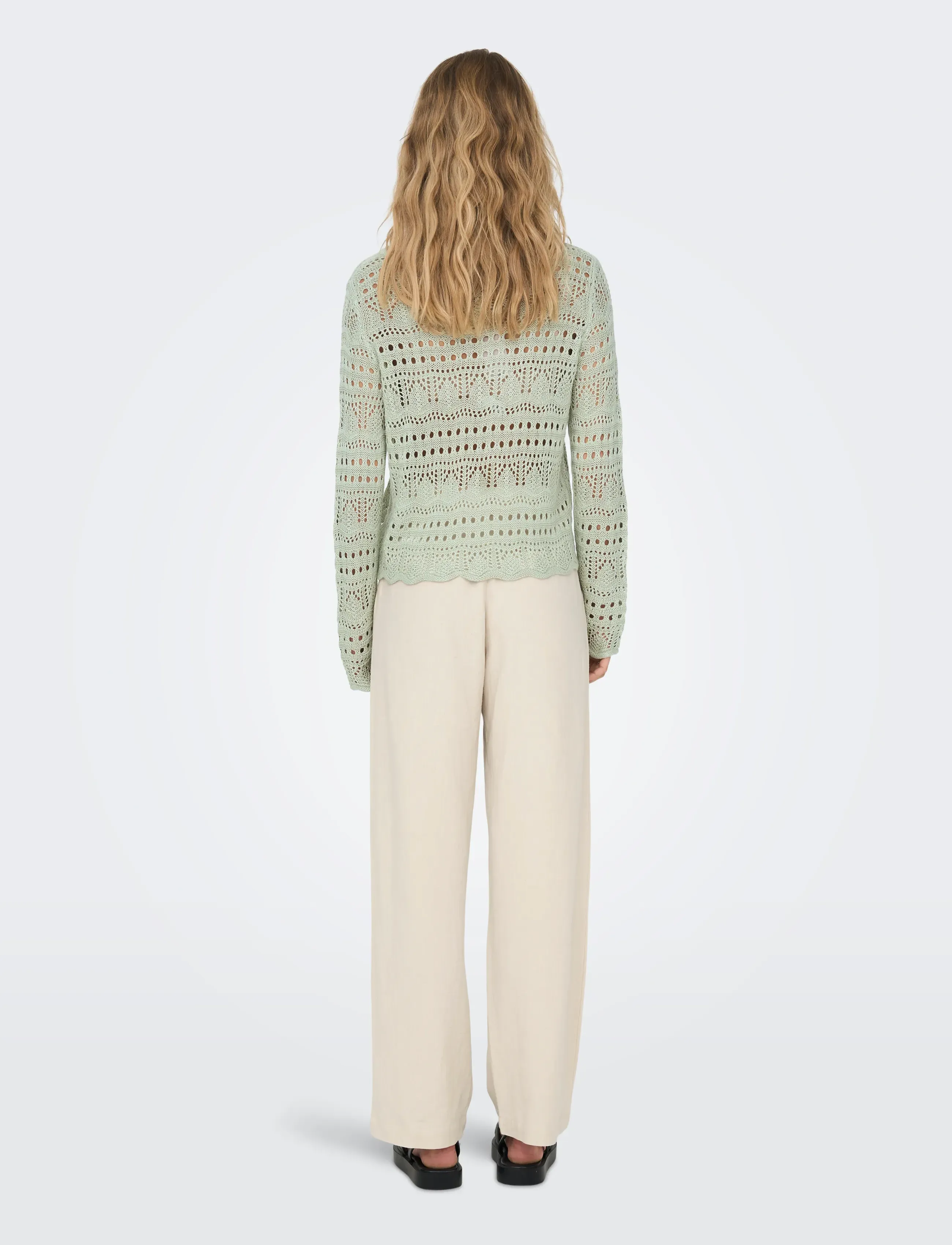 JDY - JDYSUN LAY L/S BOATNECK PULLOV. KNT NOOS - striktrøjer - desert sage - 3