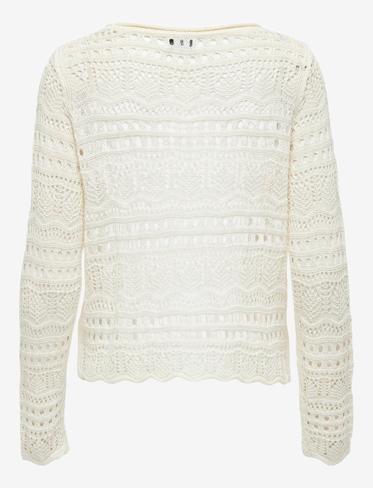 JDY - JDYSUN LAY L/S BOATNECK PULLOV. KNT NOOS - striktrøjer - eggnog - 2