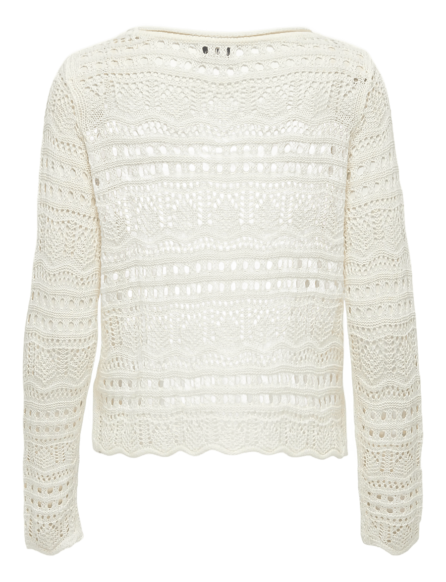 JDY - JDYSUN LAY L/S BOATNECK PULLOV. KNT NOOS - pullover - eggnog - 2