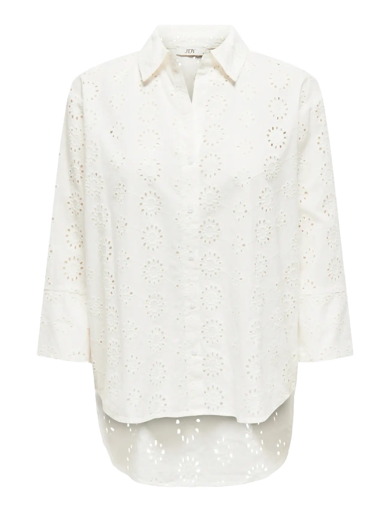 JDY JDYTALLIE 3/4 LONG SHIRT WVN NOOS - Tøj - CLOUD DANCER / cream
