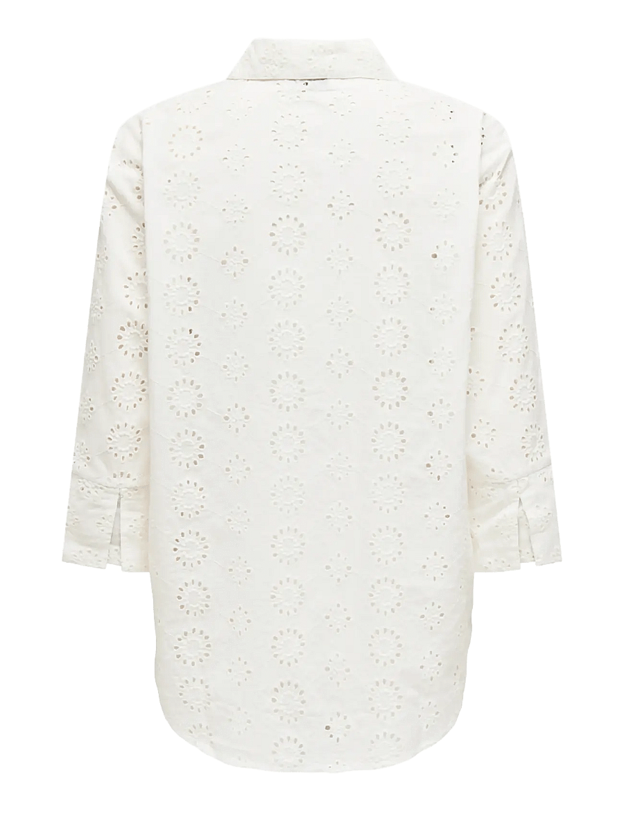 JDY - JDYTALLIE 3/4 LONG SHIRT WVN NOOS - pikkade varrukatega särgid - cloud dancer - 2
