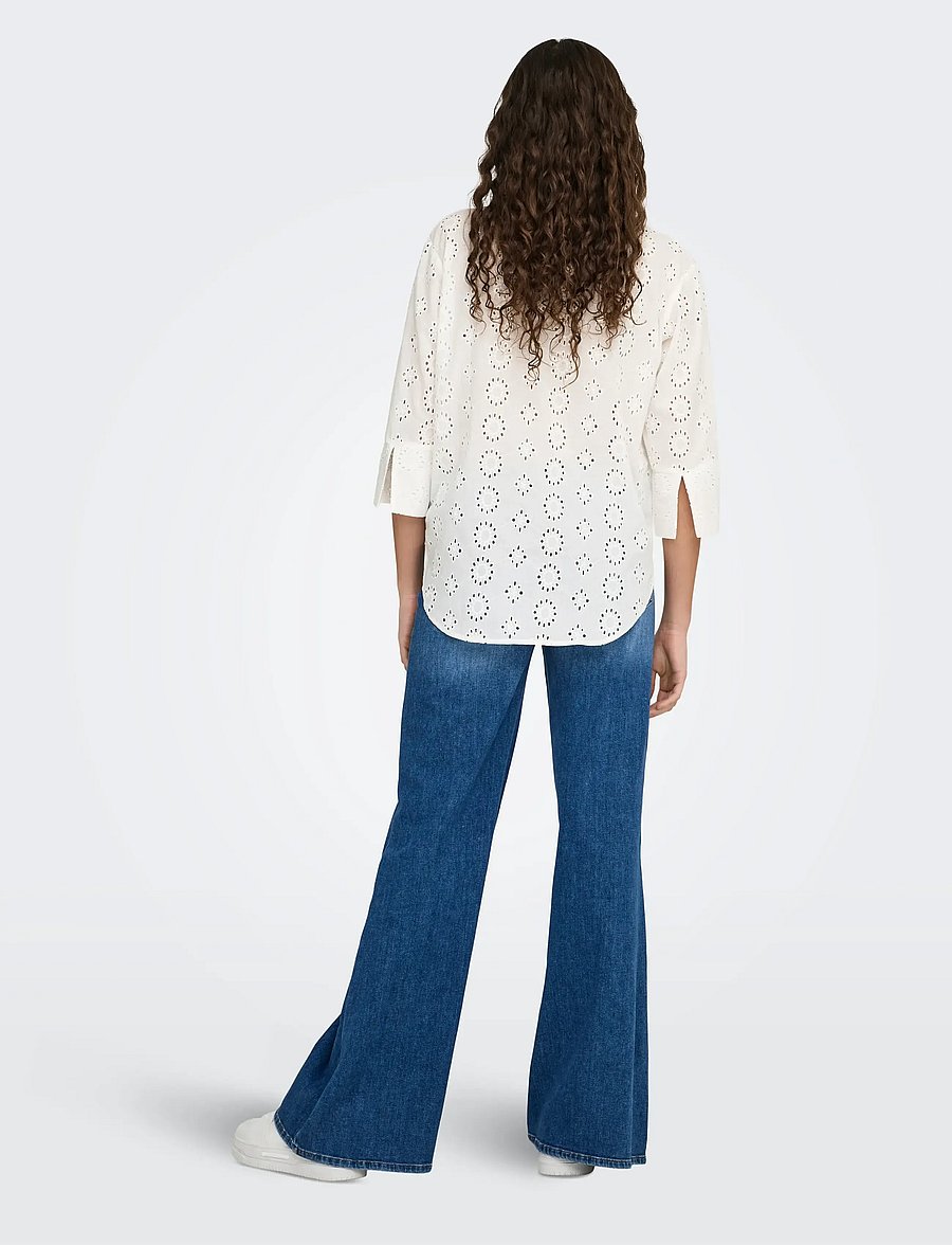 JDY - JDYTALLIE 3/4 LONG SHIRT WVN NOOS - pikkade varrukatega särgid - cloud dancer - 3