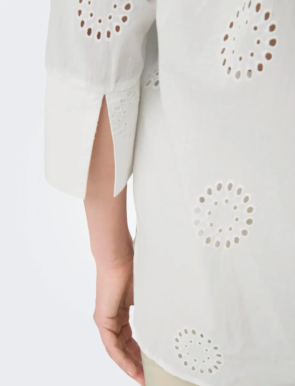 JDY - JDYTALLIE 3/4 LONG SHIRT WVN NOOS - langærmede skjorter - cloud dancer - 5