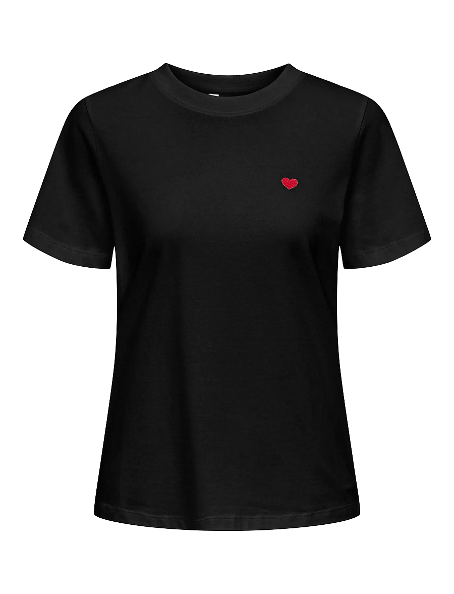 JDY - JDYPISA LIFE S/S PRINT TOP JRS NOOS - t-shirts - black - 1