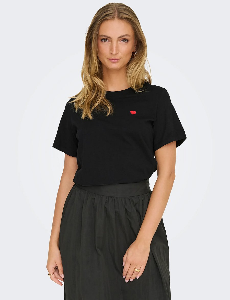 JDY - JDYPISA LIFE S/S PRINT TOP JRS NOOS - t-shirts - black - 5