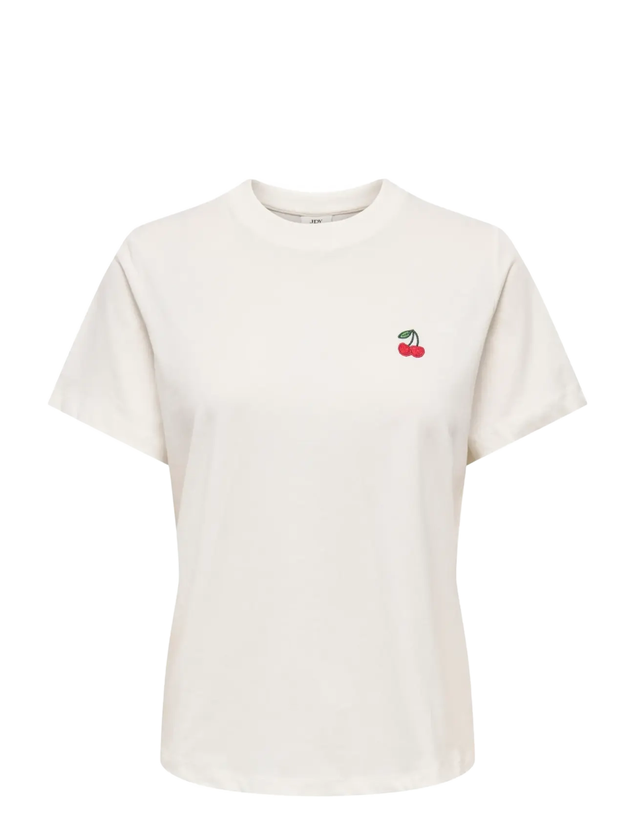 JDY JDYPISA LIFE S/S PRINT TOP JRS NOOS - Riided - CLOUD DANCER / cream