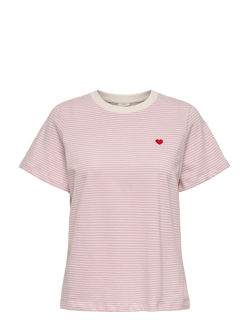 JDY - JDYPISA S/S PRINT TOP JRS NOOS - t-särgid - cloud dancer - 1