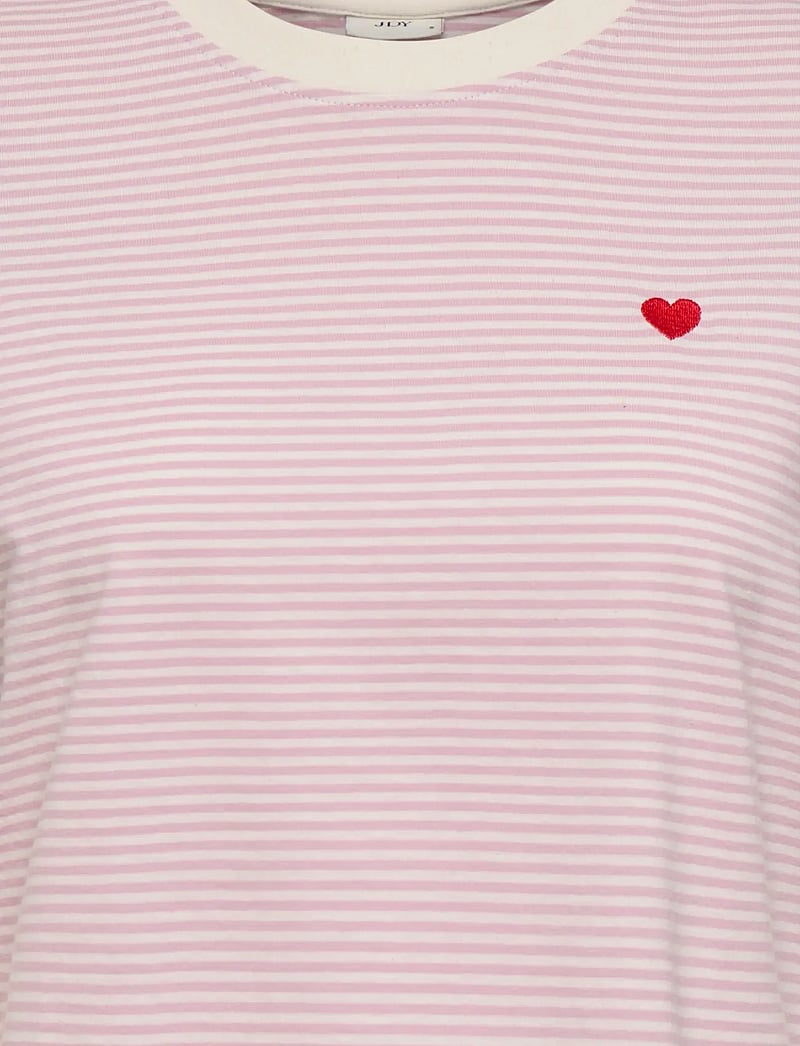 JDY - JDYPISA S/S PRINT TOP JRS NOOS - t-särgid - cloud dancer - 4