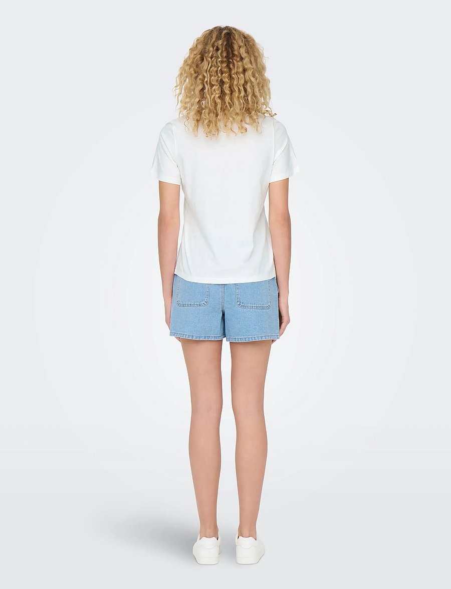 JDY - JDYPISA LIFE S/S PRINT TOP JRS NOOS - t-shirts - cloud dancer - 3