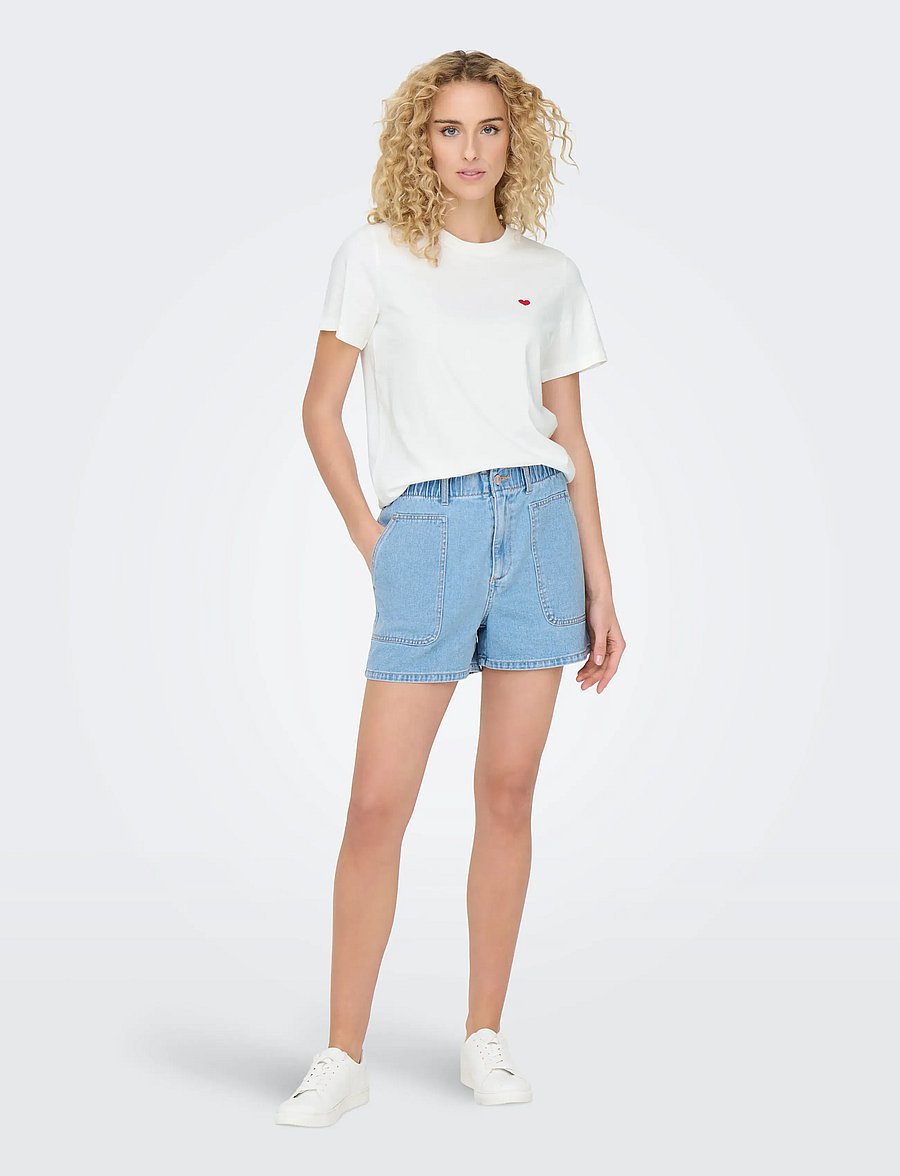 JDY - JDYPISA LIFE S/S PRINT TOP JRS NOOS - t-shirts - cloud dancer - 4