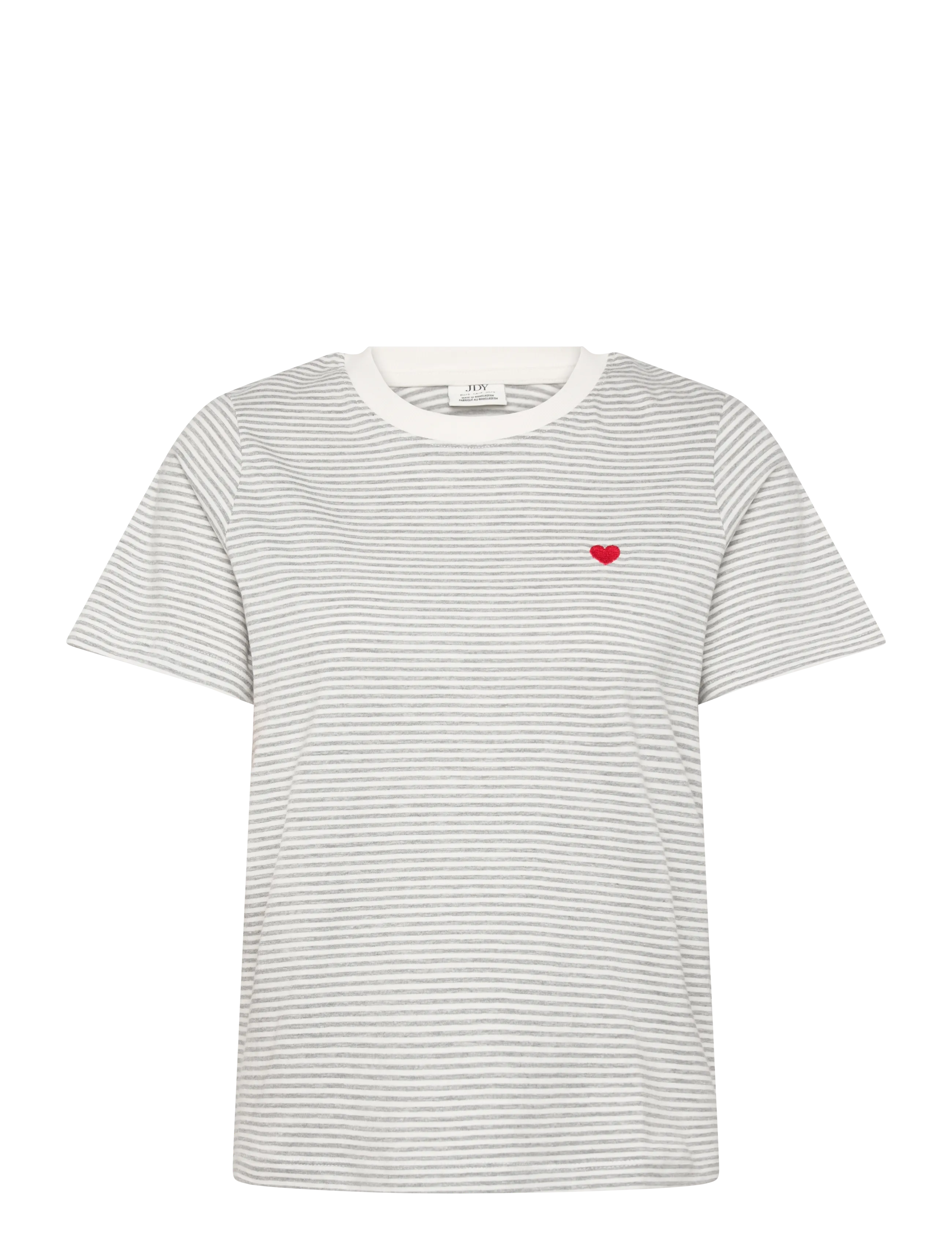 JDY JDYPISA LIFE S/S PRINT TOP JRS NOOS - Riided - CLOUD DANCER / grey