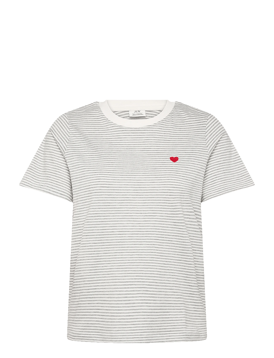 JDY - JDYPISA LIFE S/S PRINT TOP JRS NOOS - t-särgid - cloud dancer - 1