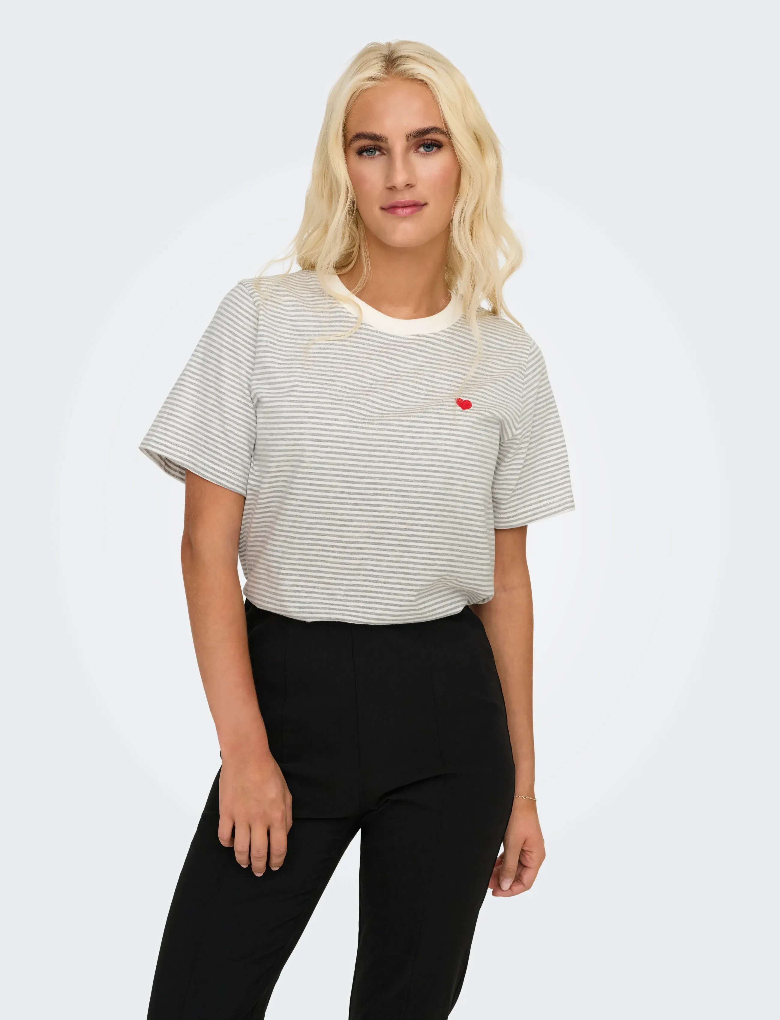 JDY T-shirt 'JDYPISA' röd / svart dam – bild 7