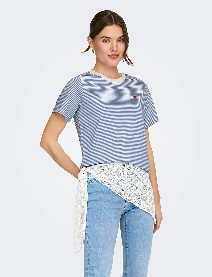 JDY - JDYPISA LIFE S/S PRINT TOP JRS NOOS - t-shirts - ebb and flow - 0