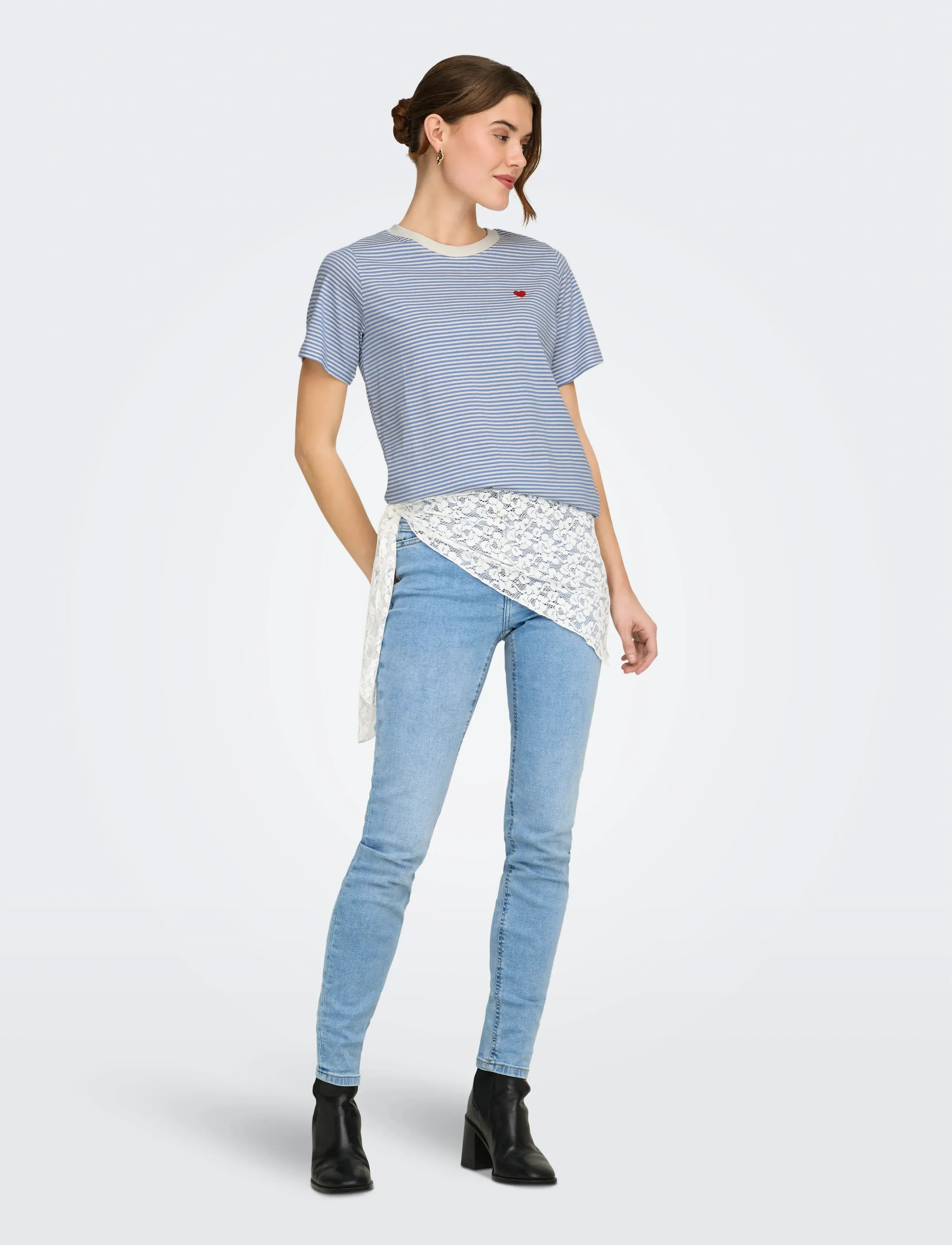 JDY - JDYPISA LIFE S/S PRINT TOP JRS NOOS - t-skjorter - ebb and flow - 5