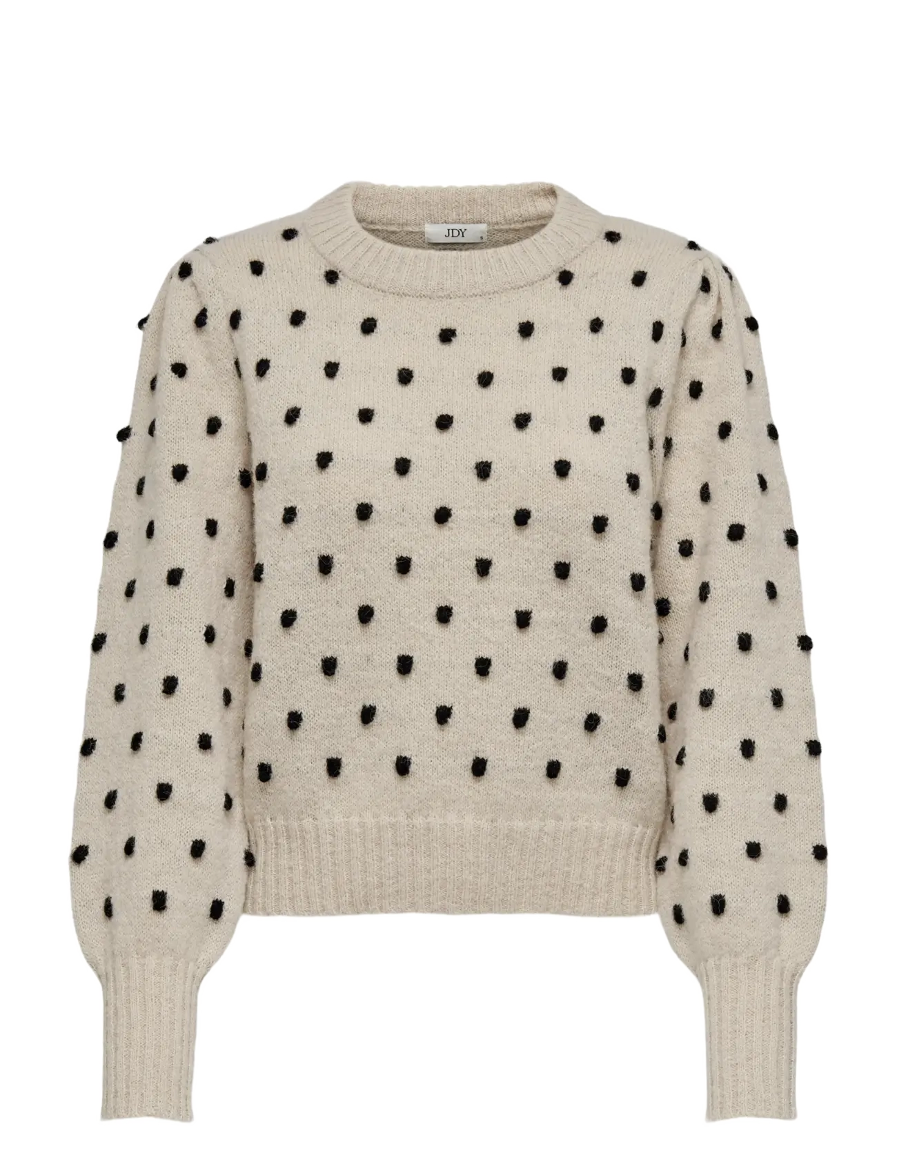 JDY JDYSIGRID LIFE L/S ON PUFF PULL KNT NOOS - Transitional Layering - CEMENT / cream