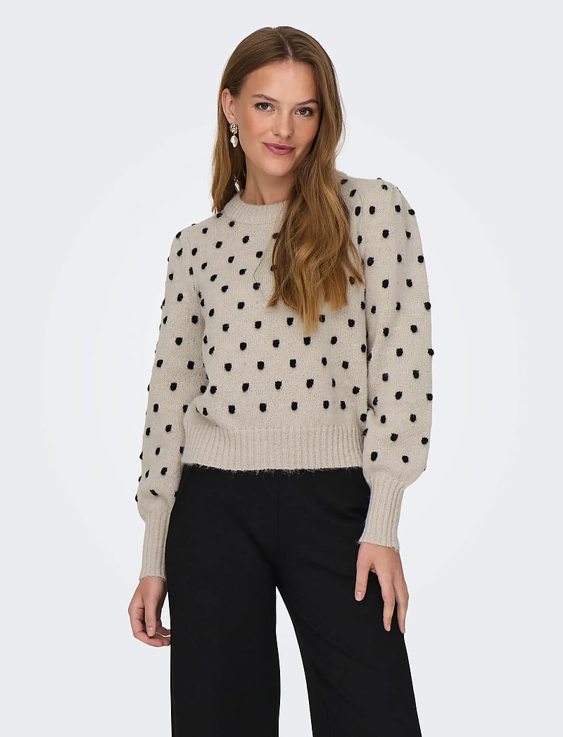 JDY - JDYSIGRID LIFE L/S ON PUFF PULL KNT NOOS - pullover - cement - 0