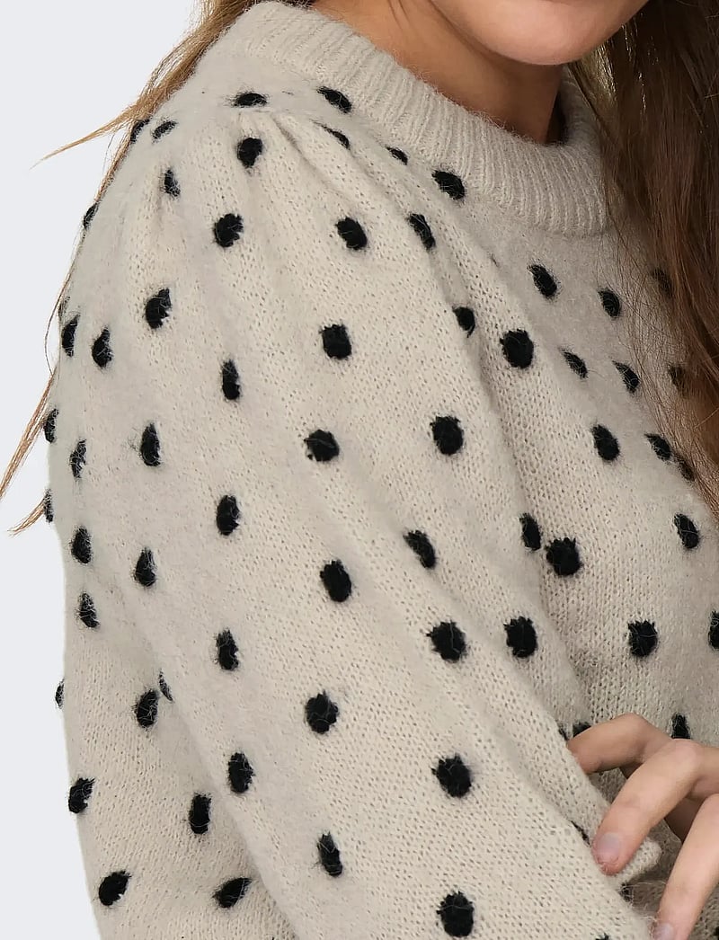 JDY - JDYSIGRID LIFE L/S ON PUFF PULL KNT NOOS - pullover - cement - 4