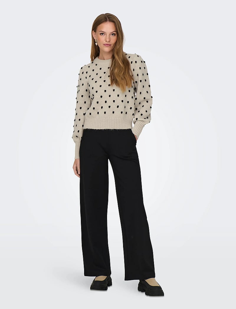 JDY - JDYSIGRID LIFE L/S ON PUFF PULL KNT NOOS - pullover - cement - 5