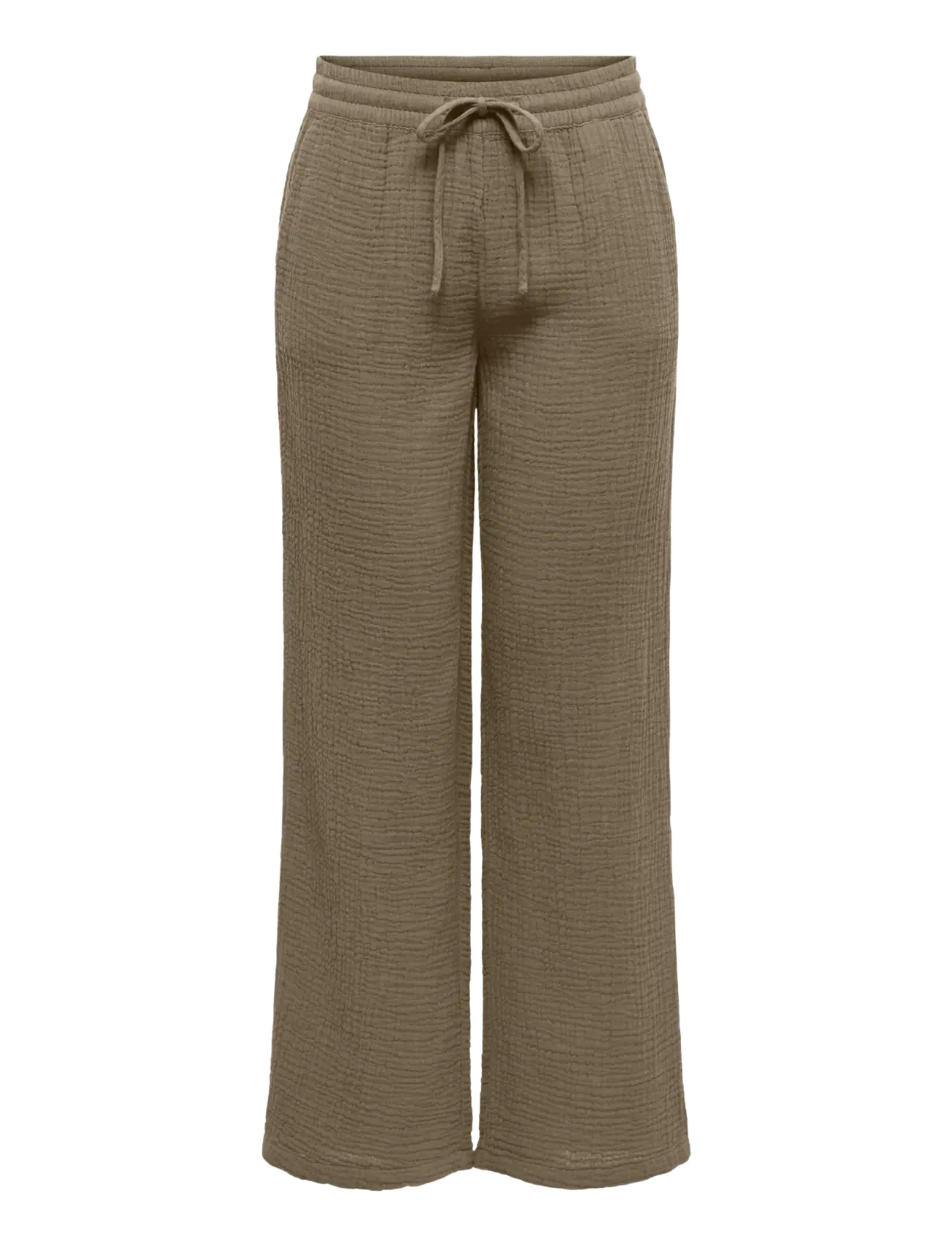 JDY JDYTHEIS LIFE WIDE PANT WVN NOOS - Pantalons larges - CAPERS / khaki/green