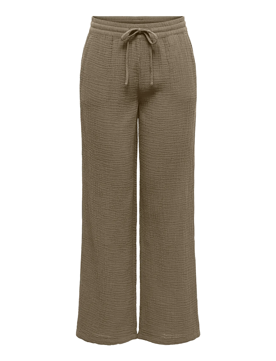 JDY - JDYTHEIS LIFE WIDE PANT WVN NOOS - vida byxor - capers - 1