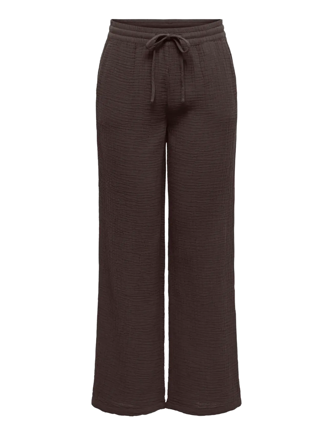 JDY JDYTHEIS LIFE WIDE PANT WVN NOOS - Püksid - CHOCOLATE TORTE / brown
