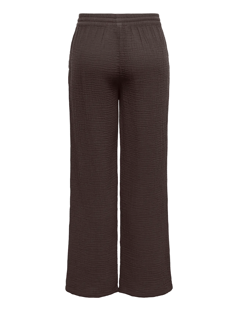 JDY - JDYTHEIS LIFE WIDE PANT WVN NOOS - bukser med brede ben - chocolate torte - 2