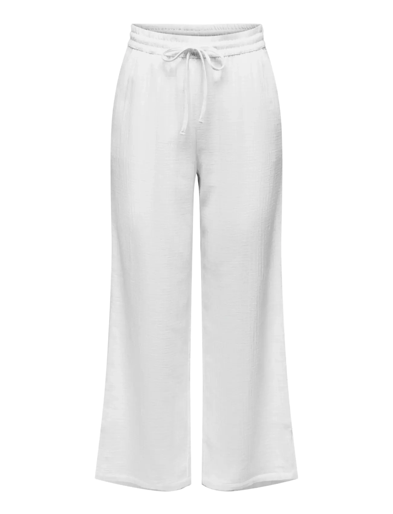 JDY JDYTHEIS LIFE WIDE PANT WVN NOOS - Bukser - CLOUD DANCER / white