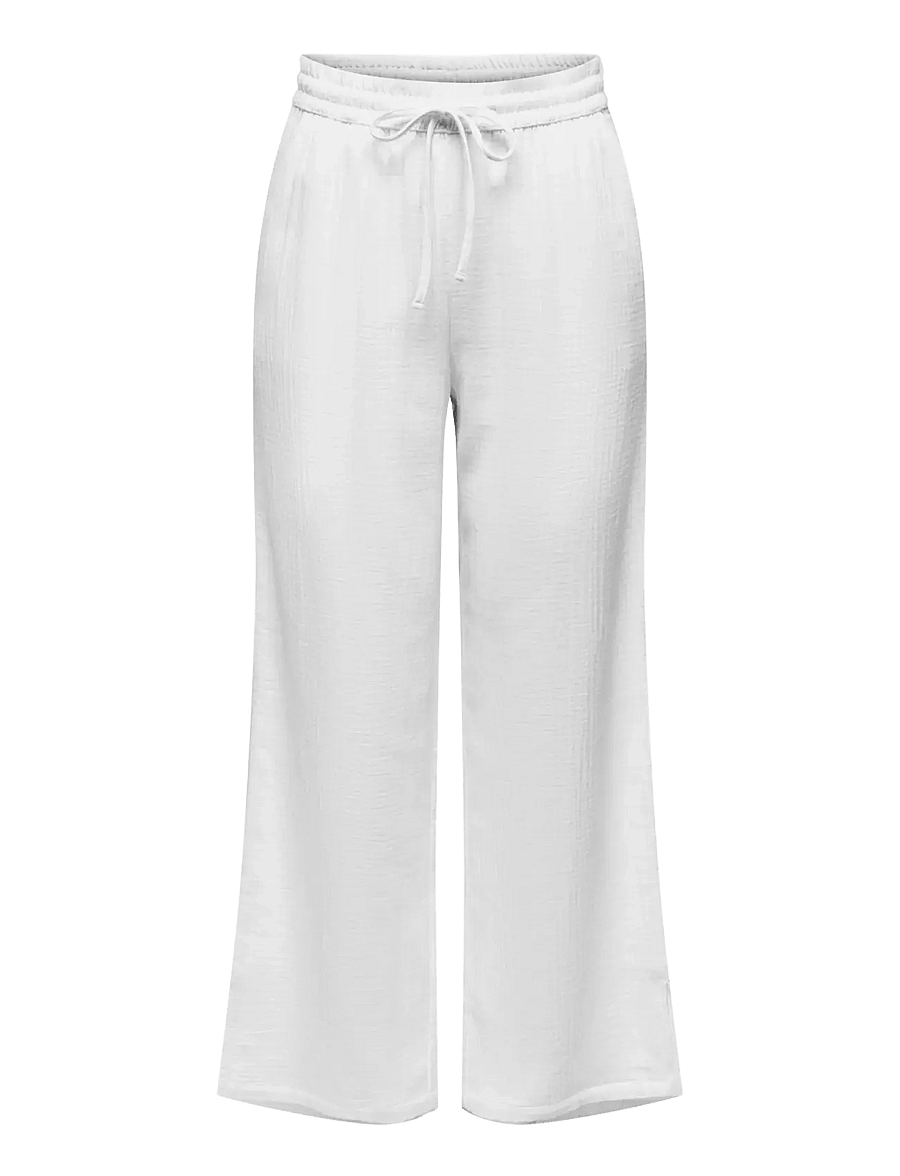 JDY - JDYTHEIS LIFE WIDE PANT WVN NOOS - bukser med brede ben - cloud dancer - 1