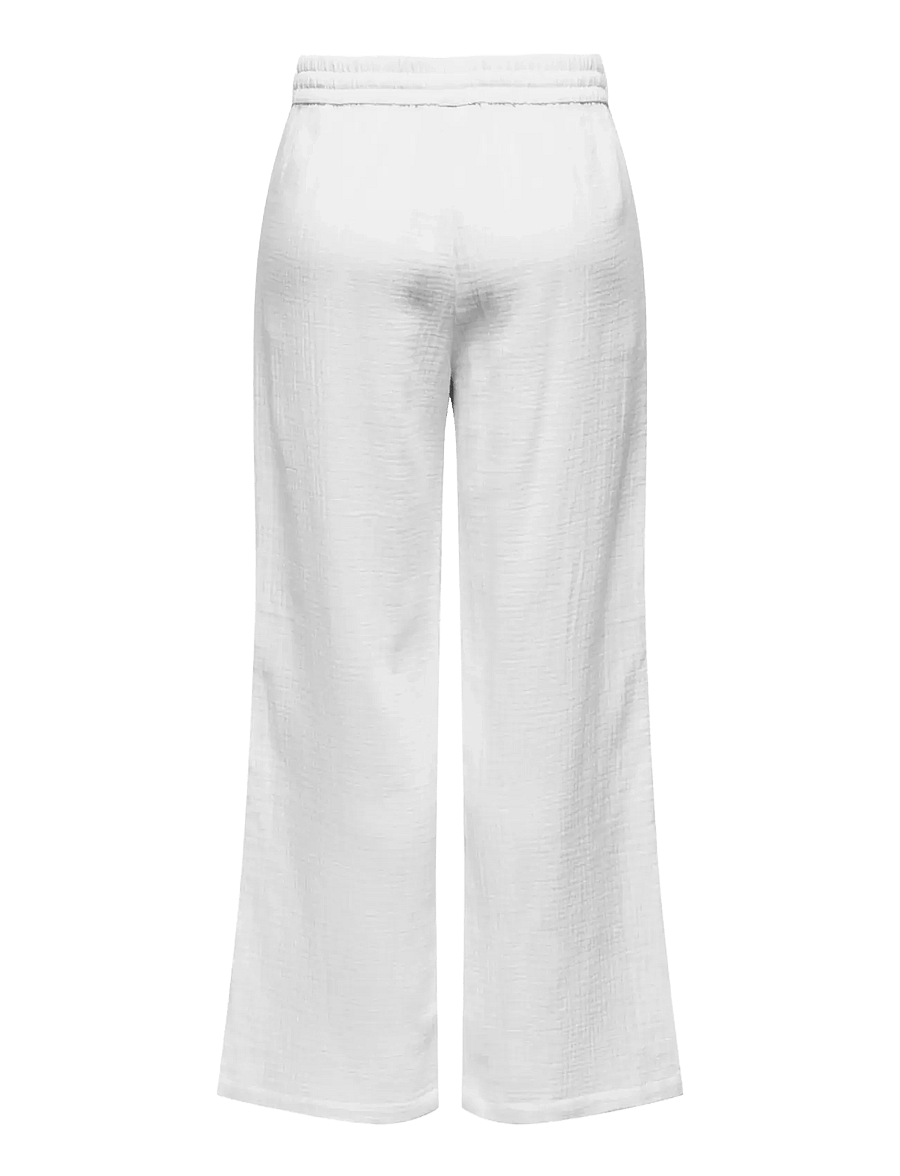 JDY - JDYTHEIS LIFE WIDE PANT WVN NOOS - bukser med brede ben - cloud dancer - 2