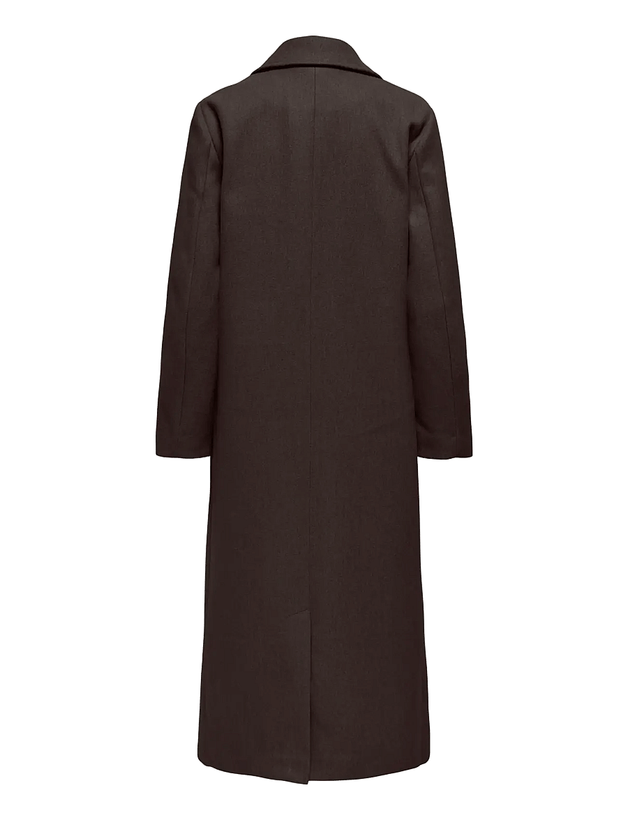 JDY - JDYVIOLA LIFE X-LONG COAT OTW HAB - mäntel - chocolate torte - 2
