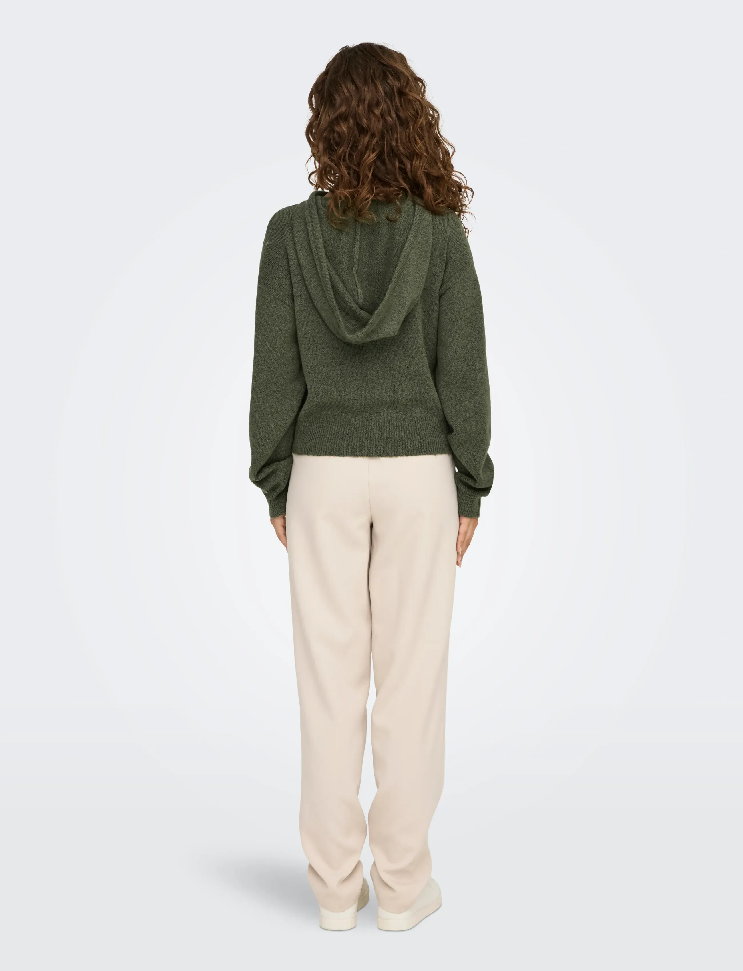 JDY - JDYRUE LIFE L/S SHORT HOOD PUL KNT NOOS - hoodies - kalamata - 3