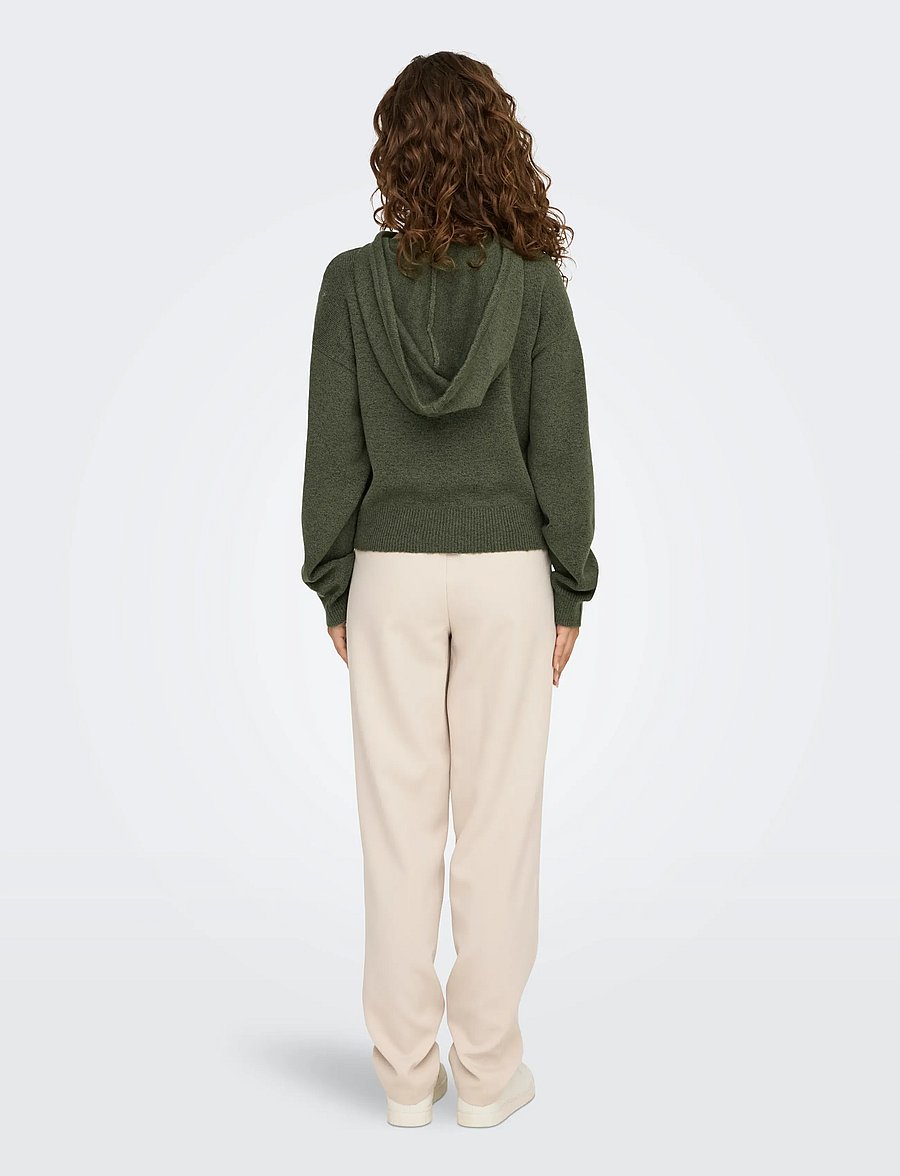 JDY - JDYRUE LIFE L/S SHORT HOOD PUL KNT NOOS - hoodies - kalamata - 3